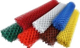 Сетка рабица d=2,8 мм, ячейка 25x25 мм, 2,0x10,0 м, с полимерным покрытием