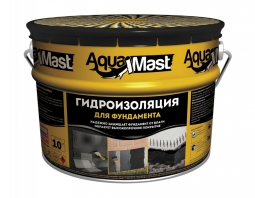Мастика Технониколь AquaMast битумная гидроизоляционная для фундамента 10кг