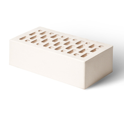 Кирпич лицевой клинкерный «Белый Топаз» пустотелый одинарный