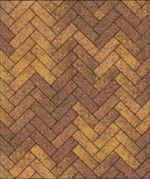 Тротуарная плитка Поревит Паркет Осень 60 мм 180х60