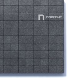 Тротуарная плитка Поревит Квадрат Гранит Черный 100х100х60 мм