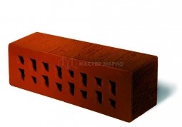 Кирпич клинкерный Красный флэш «Ноттингем» «Тростник» пустотелый Евро одинарный