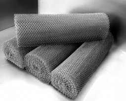 Сетка рабица d=1,6 мм, ячейка 20x20 мм, 1,5х10,0 м оцинкованная