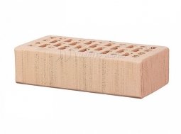 Кирпич лицевой керамический «Персик» «Бархат» пустотелый одинарный