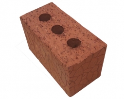 Кирпич рядовой керамический полнотелый двойной с технологическими пустотами