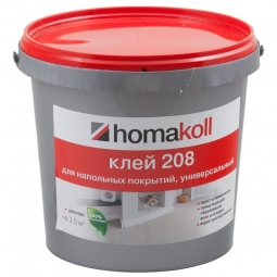 Клей Homakoll 208 для гибких напольных покрытий 4 кг