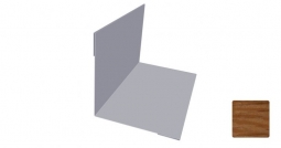 Угол внутренний Первая Кровельная 50х50 (декоративно-полимерное покрытие) 2м под дуб 3D