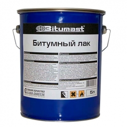 Лак битумный Bitumast металлическое ведро 5л