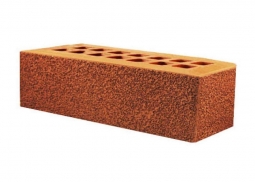 Кирпич лицевой керамический «Красный» «Пена» пустотелый Евро 0.7НФ