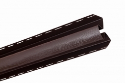 Планка Внутренний угол Альта-Профиль Блокхаус Коричневый 3000