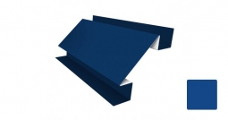 Угол внутренний сложный Первая Кровельная «Бревно» 140х30х30 (полиэстер) 2м синий