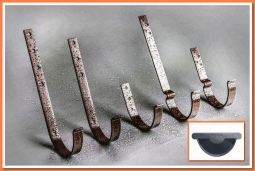 Держатель желоба Nika карнизный RAL7024 Графит