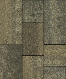 Тротуарная плитка Поревит Трио Старый замок, 60 мм