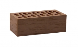 Кирпич лицевой керамический Шоколад «Дикий камень» пустотелый полуторный пустотность 38%