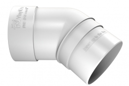 Колено трубы Vinyl-On 45 градусов Пломбир