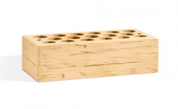 Кирпич лицевой керамический Солома «Дикий камень» пустотелый одинарный пустотность 36%