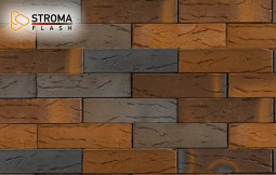 Кирпич лицевой керамический «Flash Flame» «Кора Дуба» пустотелый Евро 0.7НФ