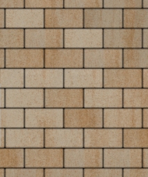 Тротуарная плитка Поревит Прямоугольник  Степняк 60 мм 100х200