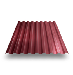 Профнастил С-21 RAL 3005 красное вино 0,70 мм