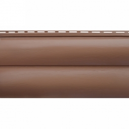 Сайдинг Альта-Профиль Блокхаус «Премиум» двухпереломный Красно-коричневый 3100х320х34