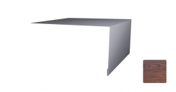 Планка откосная простая Первая Кровельная 50х150 (декоративно-полимерное покрытие) 2м дуб темный матовый