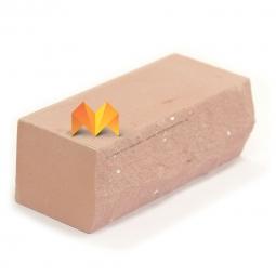 Кирпич силикатный лицевой «Красный» рустированный полнотелый утолщенный М-175 (Угловой)