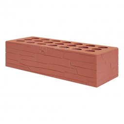 Кирпич лицевой керамический Красный «Плитняк» пустотелый одинарный