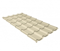 Металлочерепица Kamea Слоновая кость RAL 1014