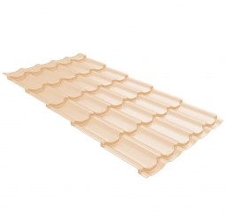 Металлочерепица Kvinta Plus Светлая Слоновая кость RAL 1015