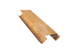 Угол внутренний сложный Первая Кровельная «Бревно» 140х30х30 (декоративно-полимерное покрытие) 2м под темное дерево