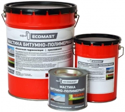Мастика битумно-полимерная Ecomast металлическое ведро 21,5 л