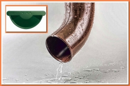 Колено сливное Nika RAL6005 Зеленый мох