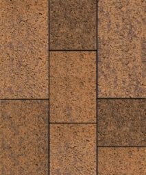 Тротуарная плитка Поревит Трио Гранит Арабская ночь 60 мм 6 плит