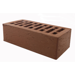 Кирпич лицевой керамический «Коричневый» «Рустик» пустотелый утолщенный