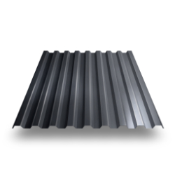 Профнастил С-21 RAL 7024 мокрый асфальт 0,7 мм