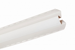 Планка Внутренний угол Альта-Профиль Блокхаус Белый 3000