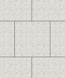 Тротуарная плитка Поревит Квадрат Мрамор Белый 500х500х60 мм