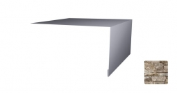 Планка откосная простая Первая Кровельная 50х200 (декоративно-полимерное покрытие) 3м камень