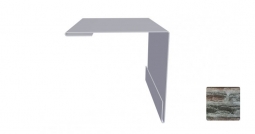 Угол наружный Первая Кровельная 75х75 (декоративно-полимерное покрытие) 2м сланец