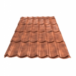 Металлочерепица Монтеррей Гранит Клауди