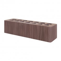 Кирпич лицевой керамический «Шоколад» «Береста» пустотелый Евро одинарный