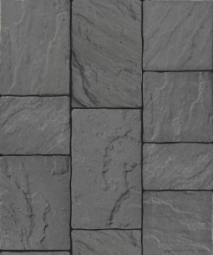 Тротуарная плитка Поревит Литос Гранит Черный 60 мм 6 плит