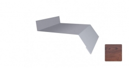 Отлив оконный Первая Кровельная 180 (декоративно-полимерное покрытие) 2м дуб темный матовый