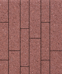 Тротуарная плитка Поревит Регата Гранит Красный 60 мм, 5 плит