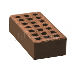 Кирпич лицевой керамический «Коричневый» пустотелый одинарный