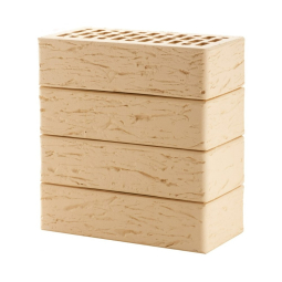 Кирпич лицевой керамический «Бежевый» «Рустик» пустотелый одинарный