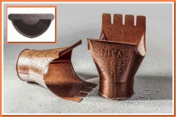 Воронка выпускная Nika D125/100 NL-805 Серо-Коричневый