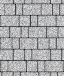 Тротуарная плитка Поревит Старый город Мрамор Белый с черным 40 мм 3 плиты