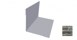 Угол внутренний Первая Кровельная 75х75 (декоративно-полимерное покрытие) 2м сланец