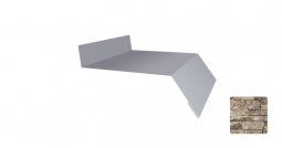 Отлив оконный Первая Кровельная 250 (декоративно-полимерное покрытие) 3м камень